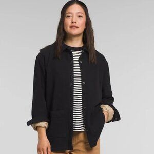 NWT The North Face Women's Valley Twill Utility Jacket Black 100% Cotton Shell